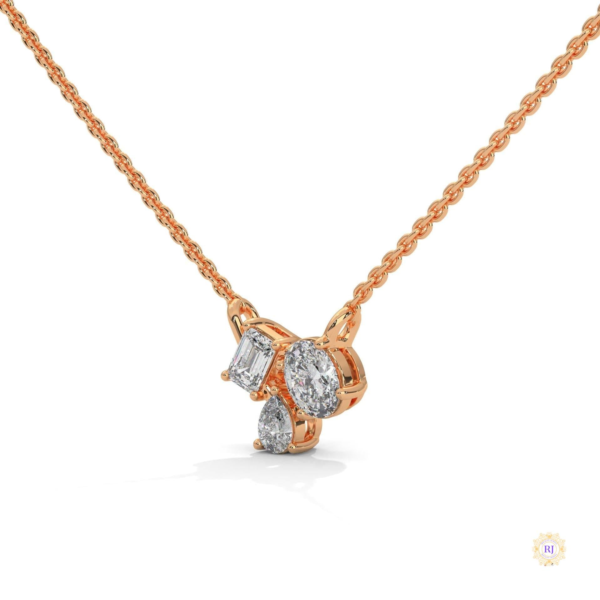 1.5 Ct. 3-Stone Lab Diamond Pendant