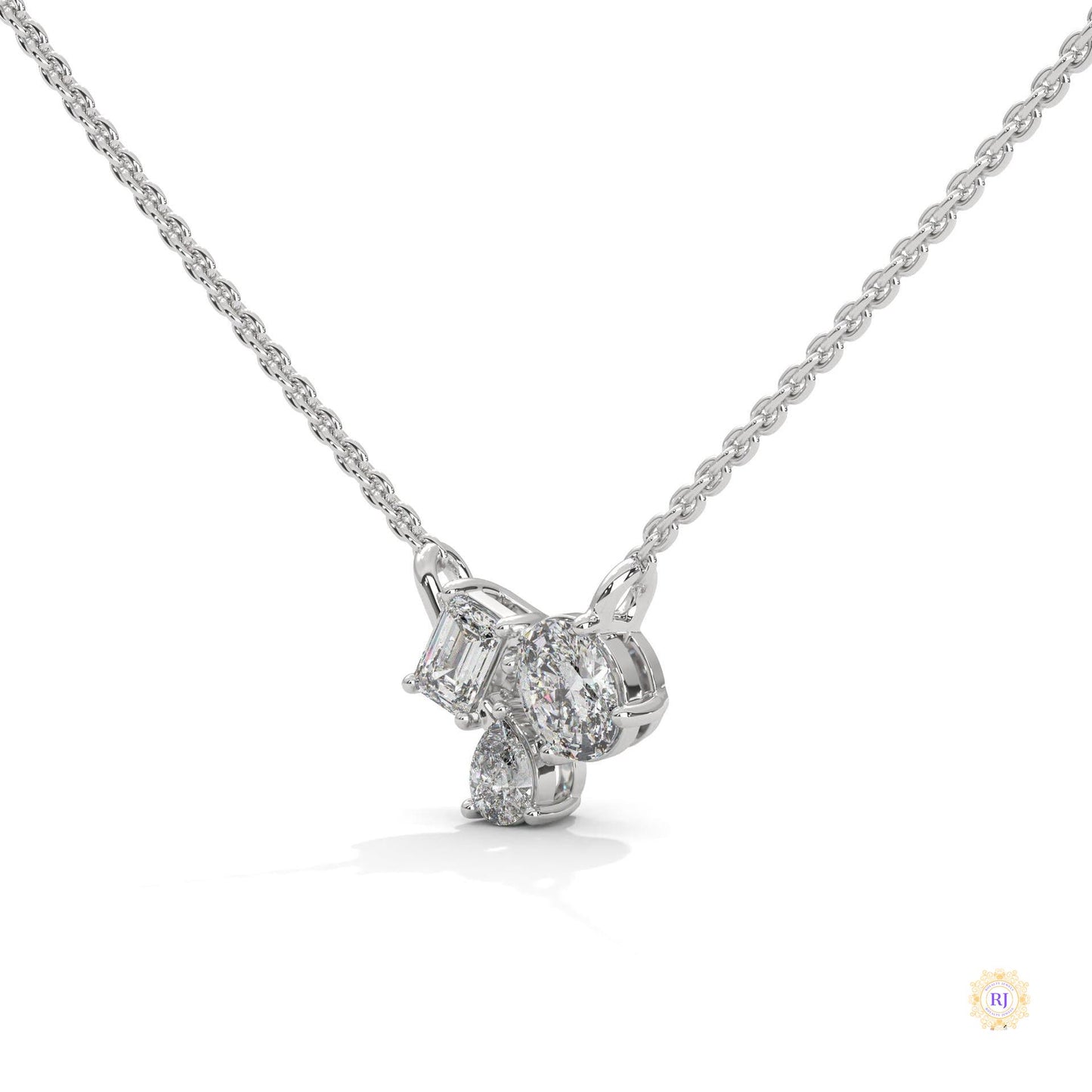 1.5 Ct. 3-Stone Lab Diamond Pendant