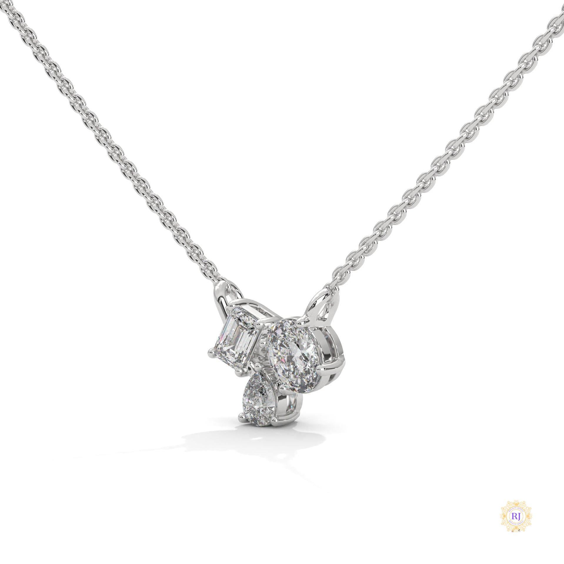 1.5 Ct. 3-Stone Lab Diamond Pendant