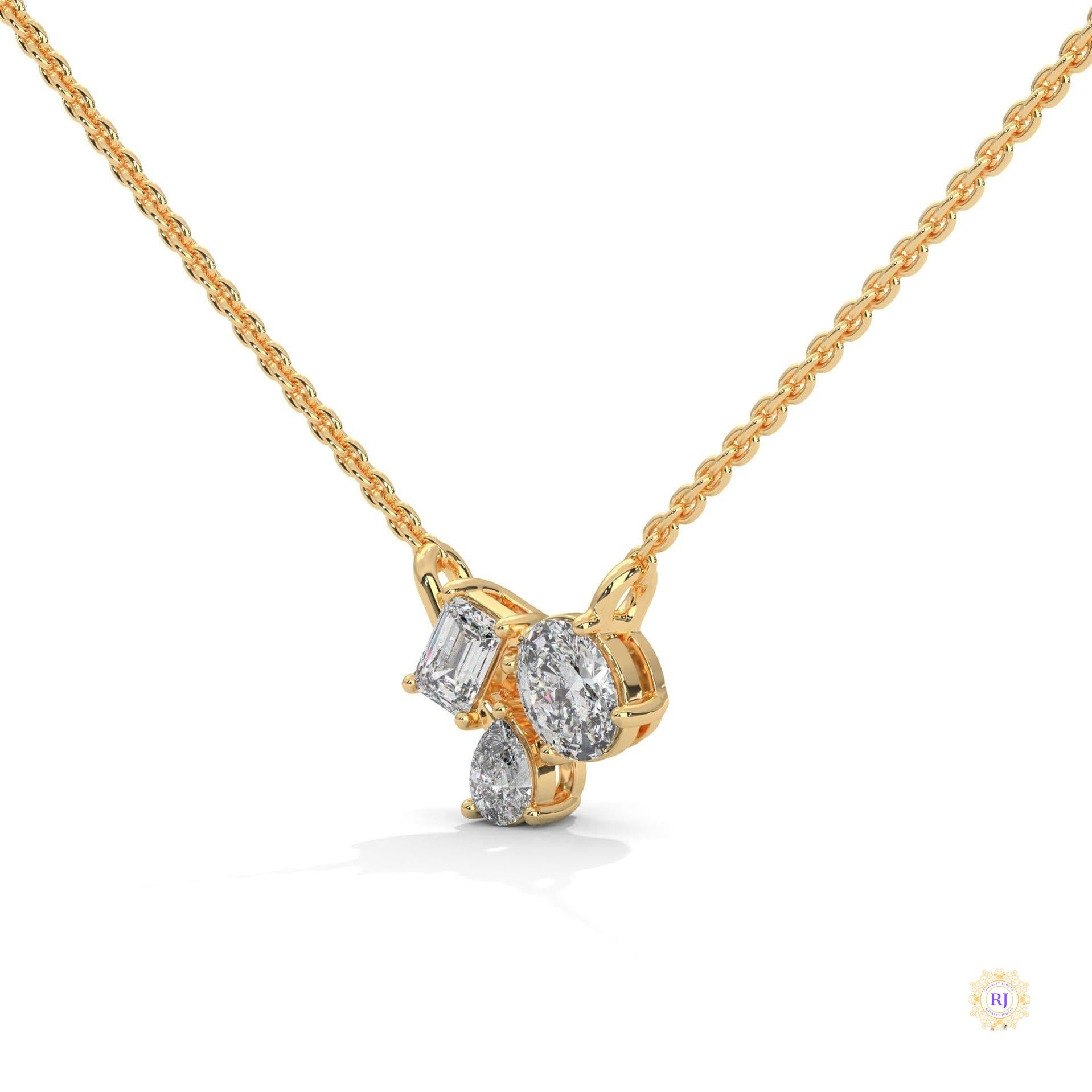 1.5 Ct. 3-Stone Lab Diamond Pendant