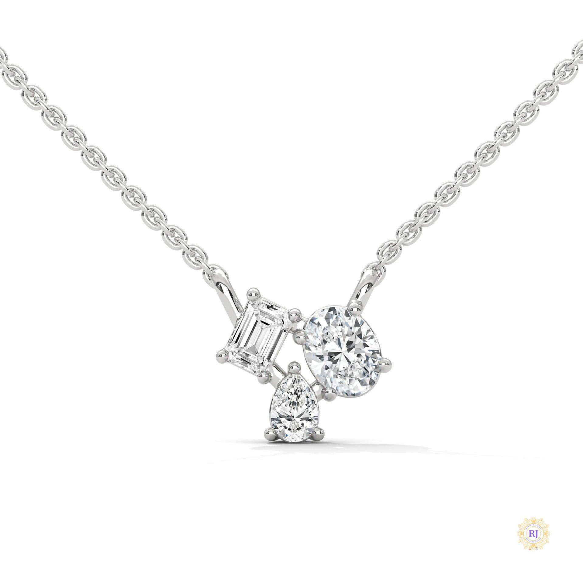 1.5 Ct. 3-Stone Lab Diamond Pendant