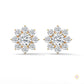 1.50 CT. Diamond Flower Cluster Stud Earrings
