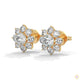 1.50 CT. Diamond Flower Cluster Stud Earrings