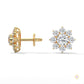 1.50 CT. Diamond Flower Cluster Stud Earrings