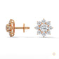1.50 CT. Diamond Flower Cluster Stud Earrings