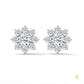 1.50 CT. Diamond Flower Cluster Stud Earrings
