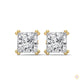 1.50 CT. Princess-Cut Diamond Stud Earrings