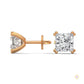 1.50 CT. Princess-Cut Diamond Stud Earrings