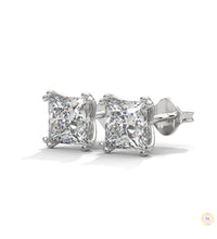 1.50 CT. Princess-Cut Diamond Stud Earrings