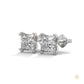1.50 CT. Princess-Cut Diamond Stud Earrings