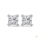 1.50 CT. Princess-Cut Diamond Stud Earrings