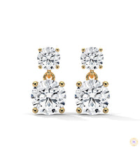 1.50 CT. Two-Stone Drop Lab Diamond Earrings
