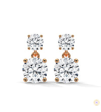 1.50 CT. Two-Stone Drop Lab Diamond Earrings