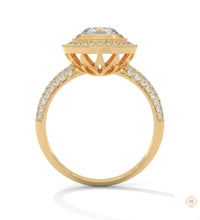 1.50 Ct. Double Halo Lab Diamond Engagement Ring