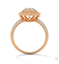1.50 Ct. Double Halo Lab Diamond Engagement Ring