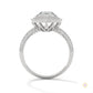 1.50 Ct. Double Halo Lab Diamond Engagement Ring