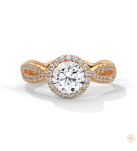1.50 Ct. Round Diamond Halo Engagement Ring
