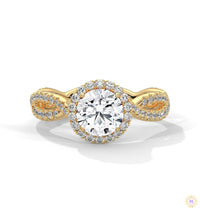1.50 Ct. Round Diamond Halo Engagement Ring