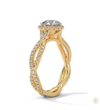 1.50 Ct. Round Diamond Halo Engagement Ring