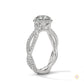 1.50 Ct. Round Diamond Halo Engagement Ring