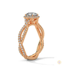 1.50 Ct. Round Diamond Halo Engagement Ring