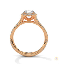 1.50 Ct. Round Diamond Halo Engagement Ring