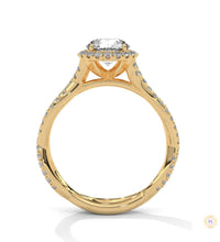 1.50 Ct. Round Diamond Halo Engagement Ring