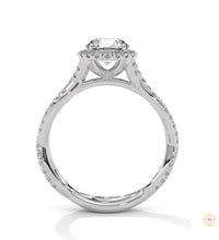 1.50 Ct. Round Diamond Halo Engagement Ring