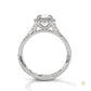 1.50 Ct. Round Diamond Halo Engagement Ring