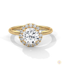 1.50 Ct. Round Halo Lab Diamond Ring