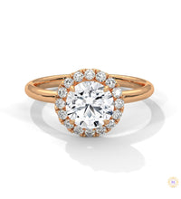 1.50 Ct. Round Halo Lab Diamond Ring