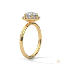 1.50 Ct. Round Halo Lab Diamond Ring