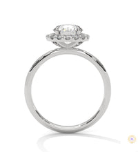 1.50 Ct. Round Halo Lab Diamond Ring