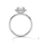 1.50 Ct. Round Halo Lab Diamond Ring