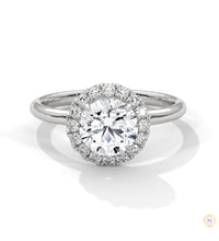 1.50 Ct. Round Halo Lab Diamond Ring