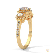 1.55 Ct. 3-Stone Round Lab Diamond Ring