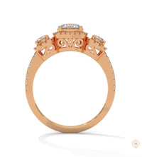1.55 Ct. 3-Stone Round Lab Diamond Ring
