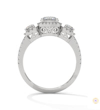 1.55 Ct. 3-Stone Round Lab Diamond Ring