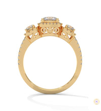 1.55 Ct. 3-Stone Round Lab Diamond Ring