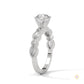 1.60 Ct. Round Lab Diamond Marquise Engagement Ring