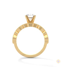 1.60 Ct. Round Lab Diamond Marquise Engagement Ring
