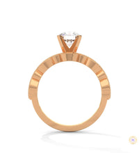 1.60 Ct. Round Lab Diamond Marquise Engagement Ring