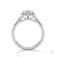1.70 Ct. Pear Halo Lab Diamond Engagement Ring