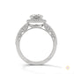 1.70 Ct. Round Halo Lab Diamond Engagement Ring