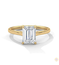 1.75 Ct. Emerald-Cut Solitaire Lab Diamond Ring
