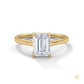 1.75 Ct. Emerald-Cut Solitaire Lab Diamond Ring