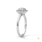 1.80 Ct. Cushion Halo Lab Diamond Engagement Ring