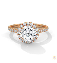 1.80 Ct. Round Halo Lab Diamond Ring