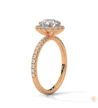 1.80 Ct. Round Halo Lab Diamond Ring