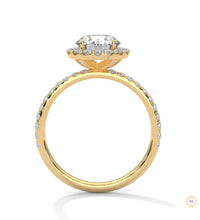 1.80 Ct. Round Halo Lab Diamond Ring
